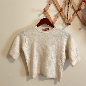 MAXMARA STUDIO - white cashmere sweater
